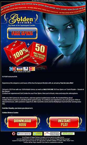 Golden Riviera comms