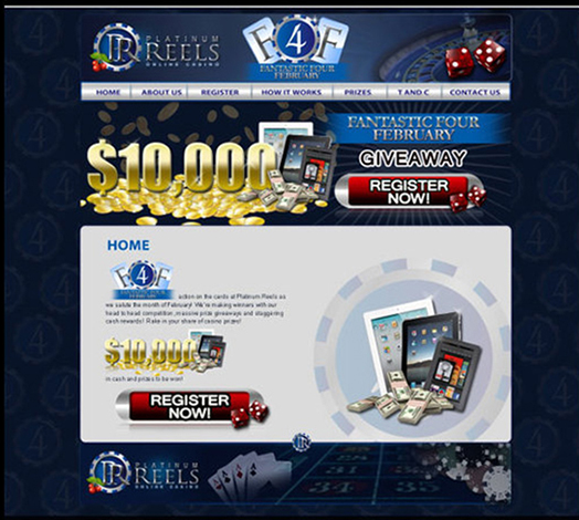 Platinum Reels campaign website